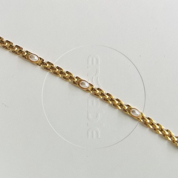 Bridge Jewelry - Vintage Bead of Rice Bracelet with faux Pearl, Fine workmanship - Picture 4 of 7